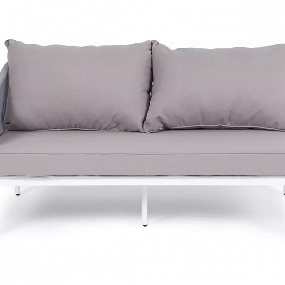 Модуль диванный правый Канны 4SIS из роупа (веревки), цвет светло-серый фото 3