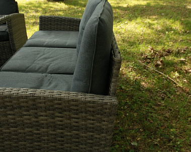 Комплект мебели Zoya Royal Family из искусственного ротанга, цвет серый