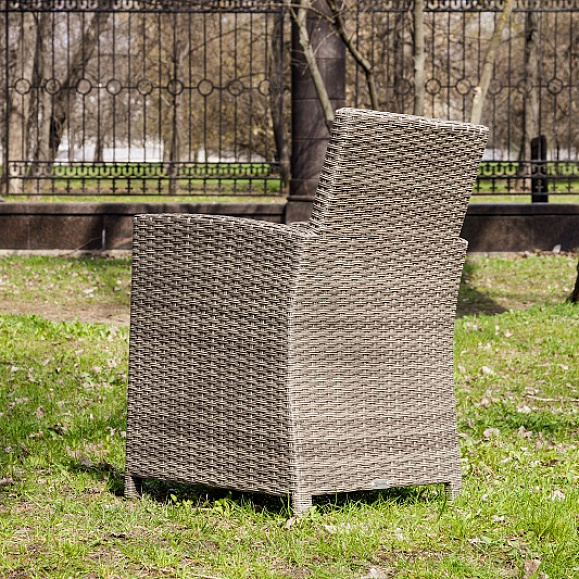 Обеденное кресло Fiona Royal Family из искусственного ротанга, цвет серый фото 5