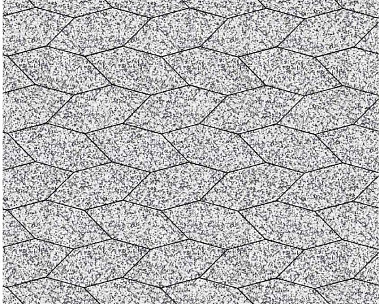 Тротуарная плитка Выбор Скошенный шестиугольник Б.1.ШГ.6 60 мм Черно-белый