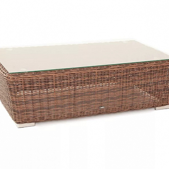Журнальный столик Капучино 4SIS из искусственного ротанга, цвет коричневый фото 3