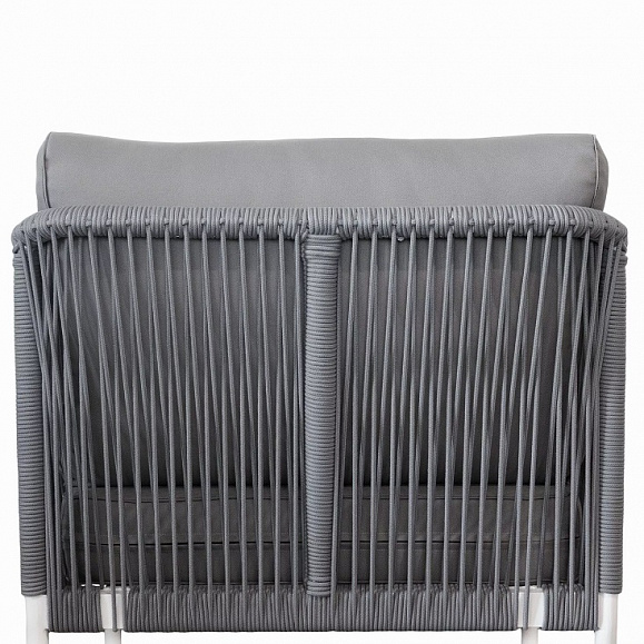 Кресло Канны 4SIS из роупа (веревки), цвет светло-серый фото 3